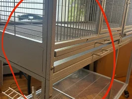 Help putting together a 'Natural Inspirations' double small bird cage (without divider piece)