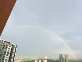 The biggest rainbow iv ever seen!.