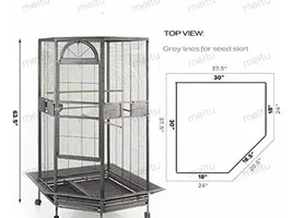Bird cages for two tiels