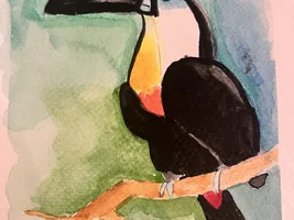 I just started water colour painting