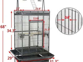 How to replace dowel perch on top of cage with a natural perch?