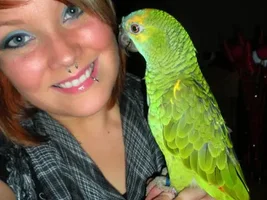 An Amazon and his human.