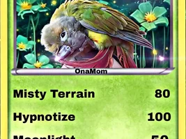 Let me turn your bird into a Poke'mon card!