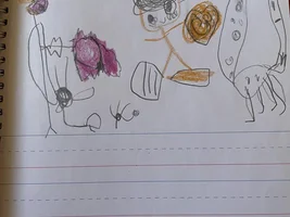Check out some of what I have drawn, painted, and some coloring pages I have filled in!