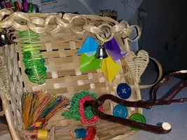 DIY activity basket, completed.