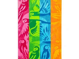 Parrots in flight pattern Beach towel set