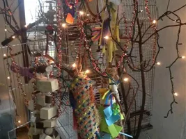 We decorated the cage!