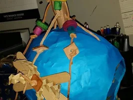 My mom FINALLY finished my Pinata hut!