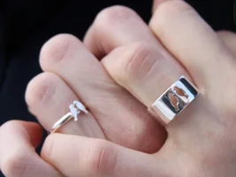 Parrot themed engagement rings!
