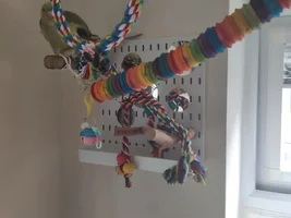 Pegboard play area