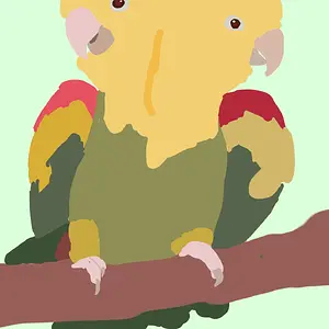 “Double headed” yellow amazon