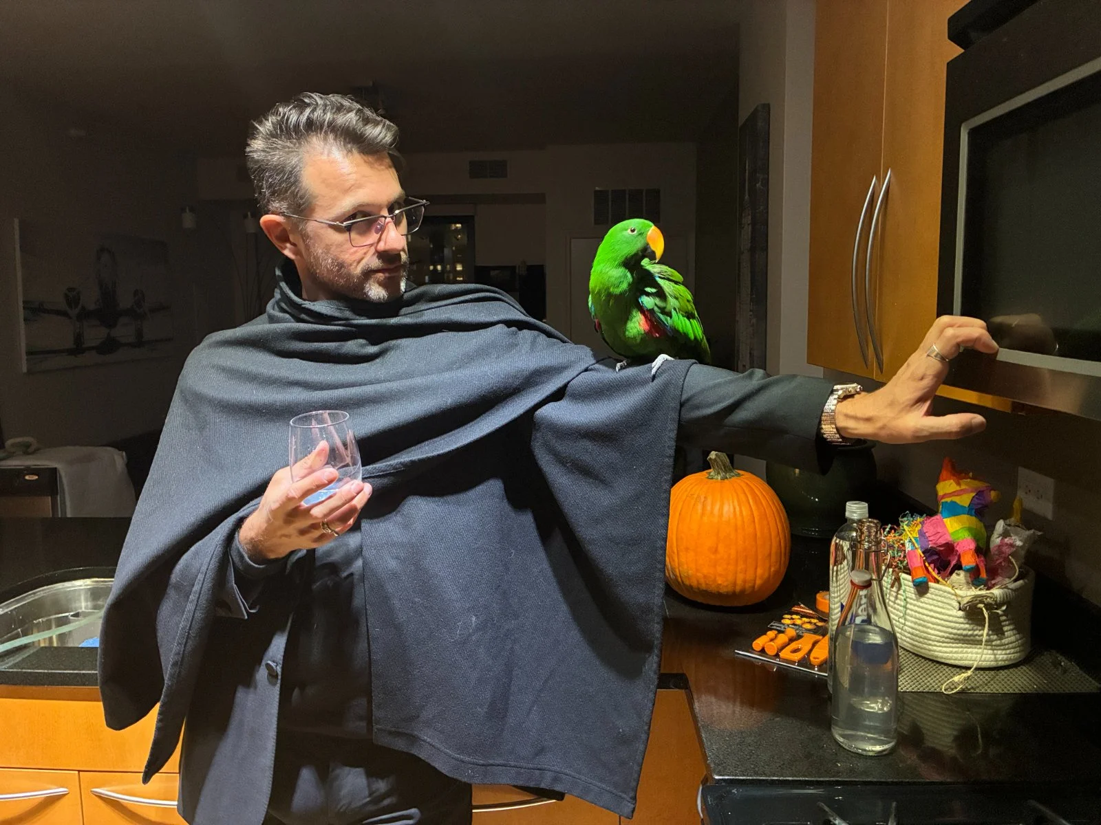 It's not date night until Uglow arrives.