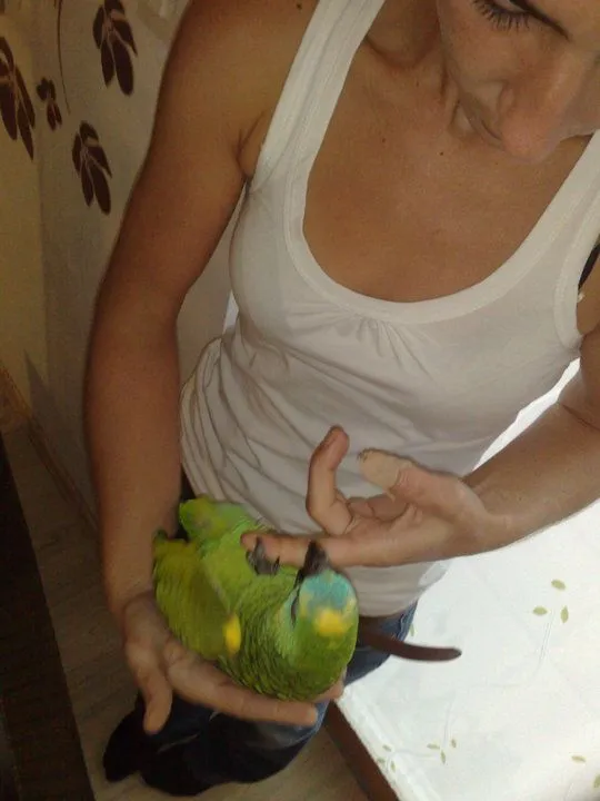 My 6 Months Old Amazon&amp; My Wife Playing